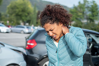 Painful whiplash after fender bender car